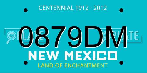 0879DM New Mexico License Plate