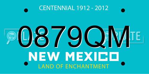 0879QM New Mexico License Plate
