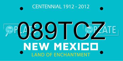 089TCZ New Mexico License Plate