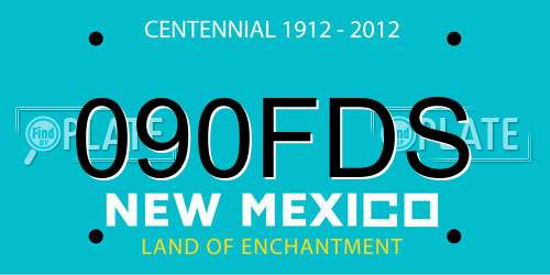 090FDS New Mexico License Plate