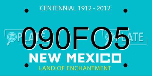 090FO5 New Mexico License Plate