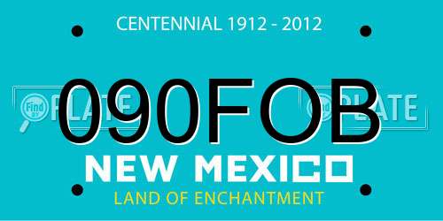 090FOB New Mexico License Plate