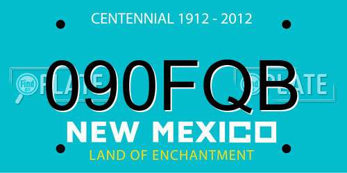 090FQB New Mexico License Plate