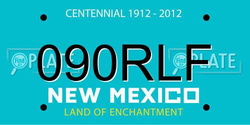 090RLF New Mexico License Plate