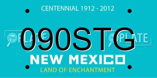 090STG New Mexico License Plate