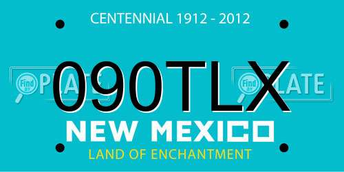 090TLX New Mexico License Plate