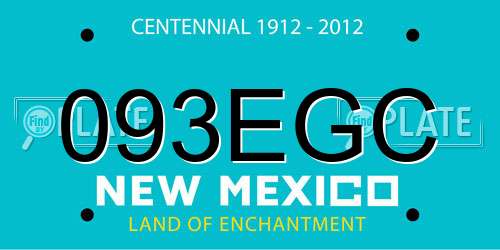 093EGC New Mexico License Plate
