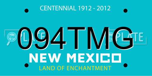 094TMG New Mexico License Plate