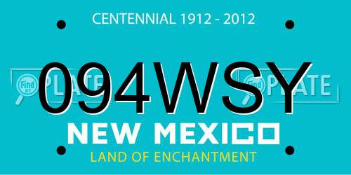 094WSY New Mexico License Plate