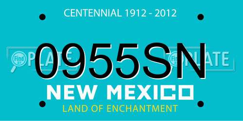 0955SN New Mexico License Plate
