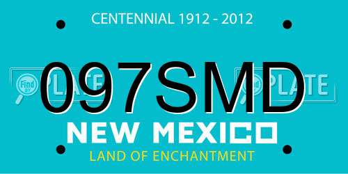 097SMD New Mexico License Plate