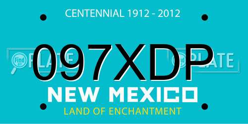 097XDP New Mexico License Plate