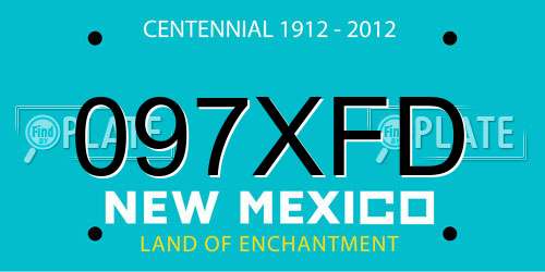 097XFD New Mexico License Plate