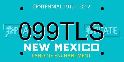 099TLS New Mexico License Plate