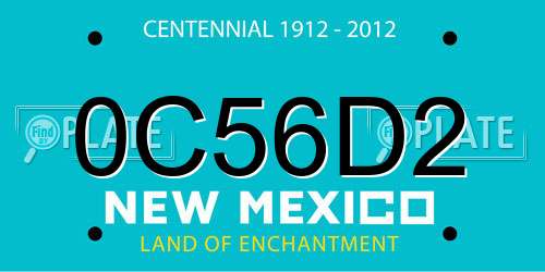 0C56D2 New Mexico License Plate
