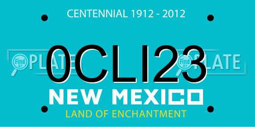 0CLI23 New Mexico License Plate