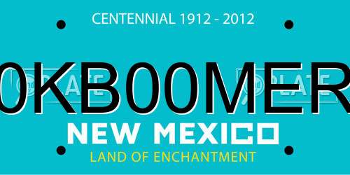 0KB00MER New Mexico License Plate