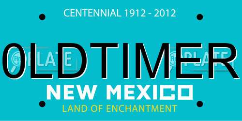 0LDTIMER New Mexico License Plate