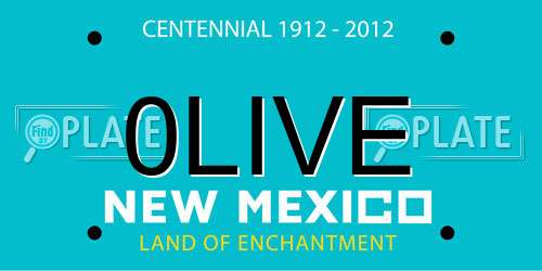 0LIVE New Mexico License Plate