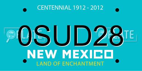0SUD28 New Mexico License Plate