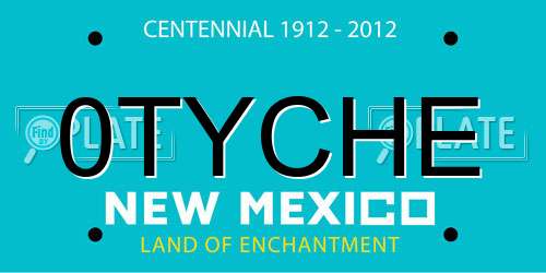 0TYCHE New Mexico License Plate