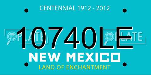 10740LE New Mexico License Plate