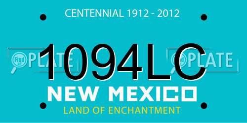 1094LC New Mexico License Plate