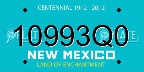 10993Q0 New Mexico License Plate