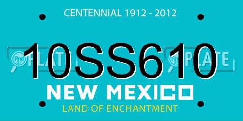 10SS610 New Mexico License Plate