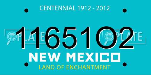 11651O2 New Mexico License Plate