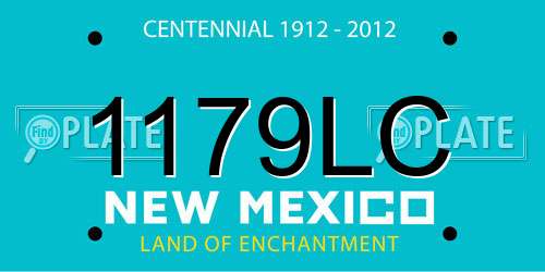 1179LC New Mexico License Plate