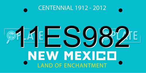 11ES982 New Mexico License Plate