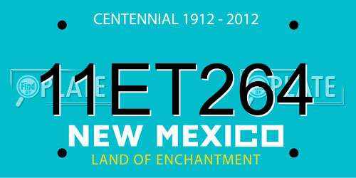 11ET264 New Mexico License Plate