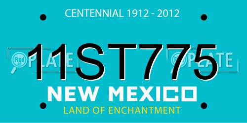 11ST775 New Mexico License Plate
