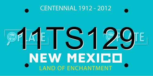 11TS129 New Mexico License Plate
