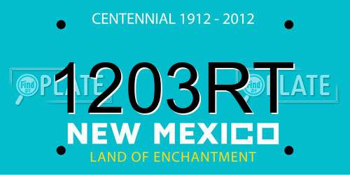 1203RT New Mexico License Plate