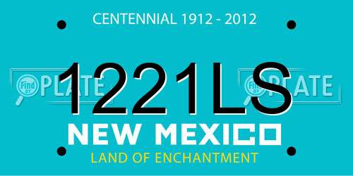 1221LS New Mexico License Plate