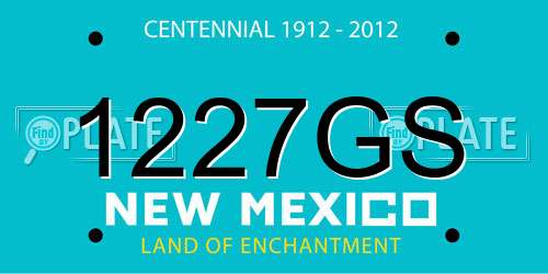 1227GS New Mexico License Plate