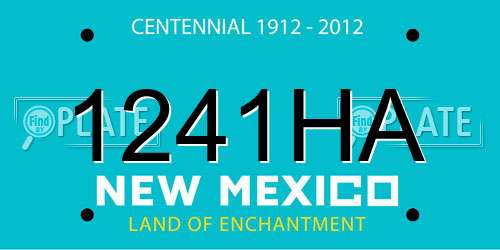 1241HA New Mexico License Plate