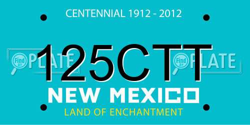 125CTT New Mexico License Plate