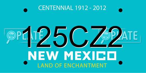 125CZ2 New Mexico License Plate