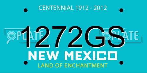 1272GS New Mexico License Plate