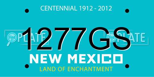 1277GS New Mexico License Plate