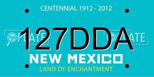 127DDA New Mexico License Plate