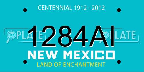 1284AI New Mexico License Plate