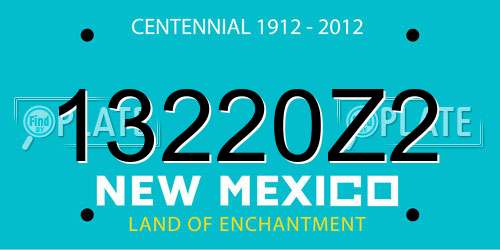 13220Z2 New Mexico License Plate