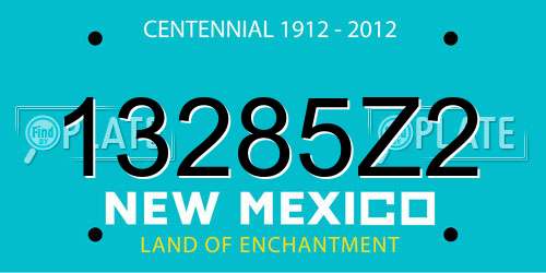 13285Z2 New Mexico License Plate