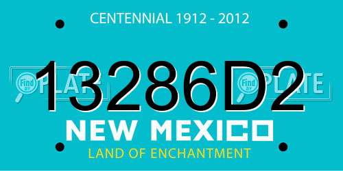 13286D2 New Mexico License Plate