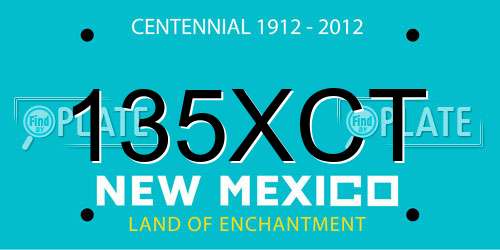 135XCT New Mexico License Plate