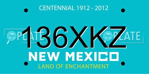 136XKZ New Mexico License Plate